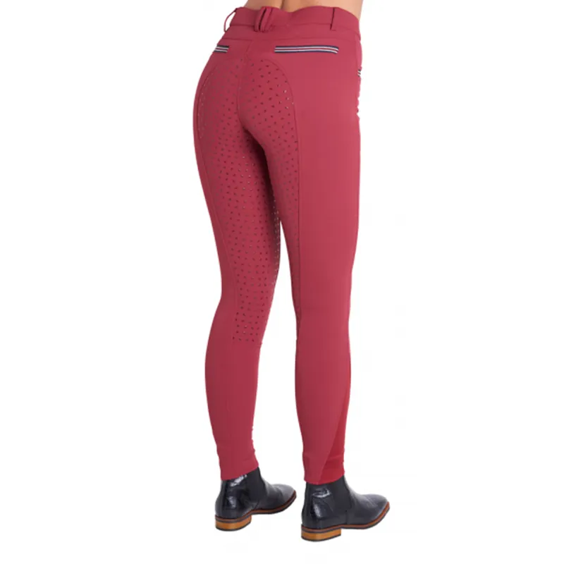 Montar Ida Yati FSS Ladies Breeches - Ruby Red